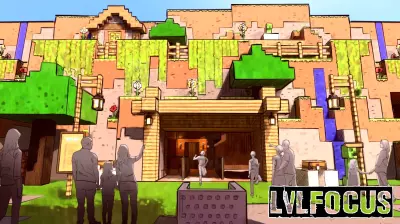 Minecraft World Concept Art Reveals New Theme Park Coming in 2027